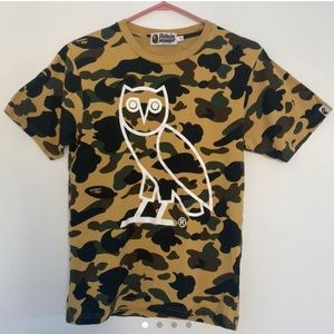 BAPE x OVO 1st Yellow Camo Tee